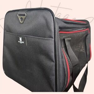 Pre-loved X-Zone Pet Carrier Soft Sided‎ Portable Travel Crate/ Black